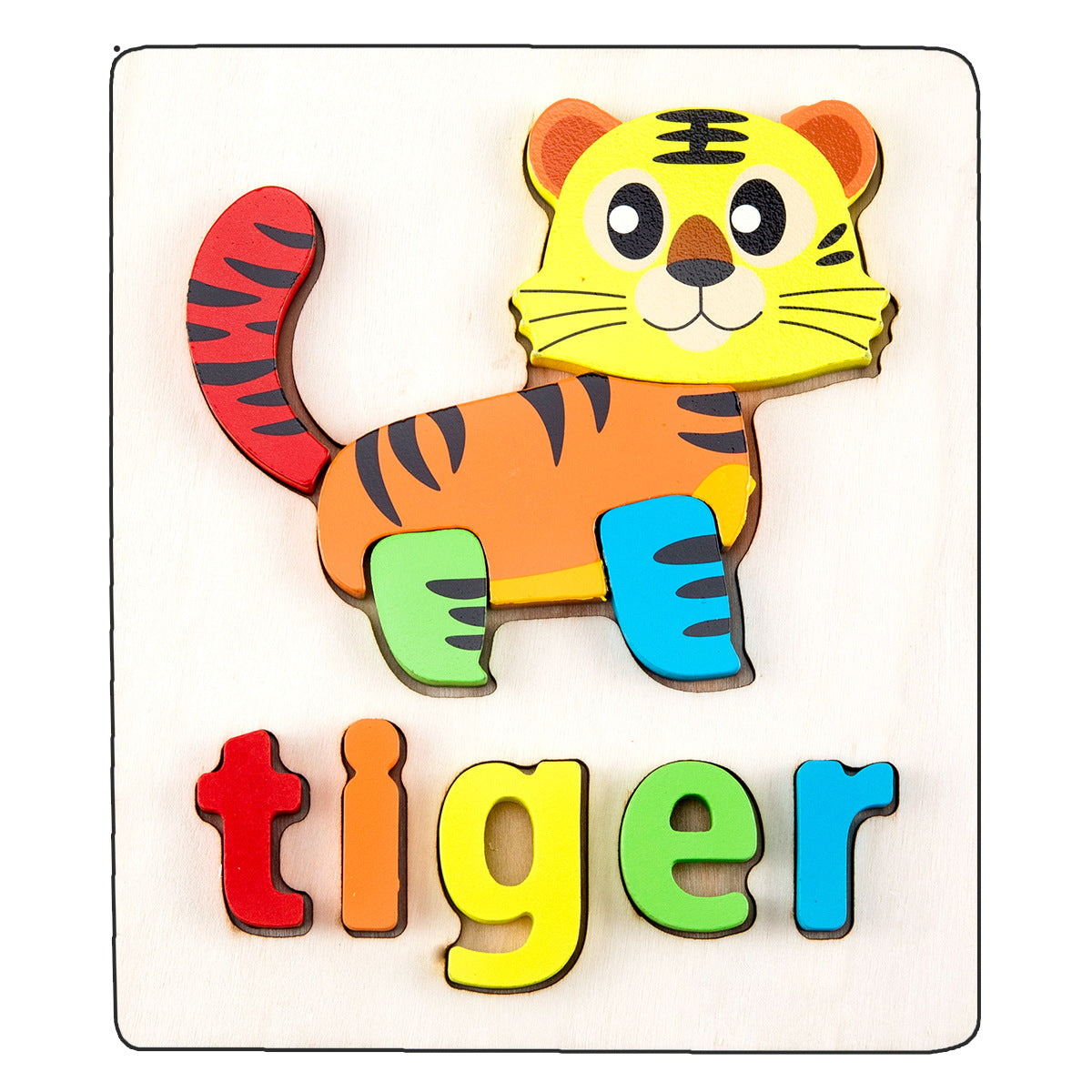 Wooden Early Education Three-dimensional Puzzle Toys