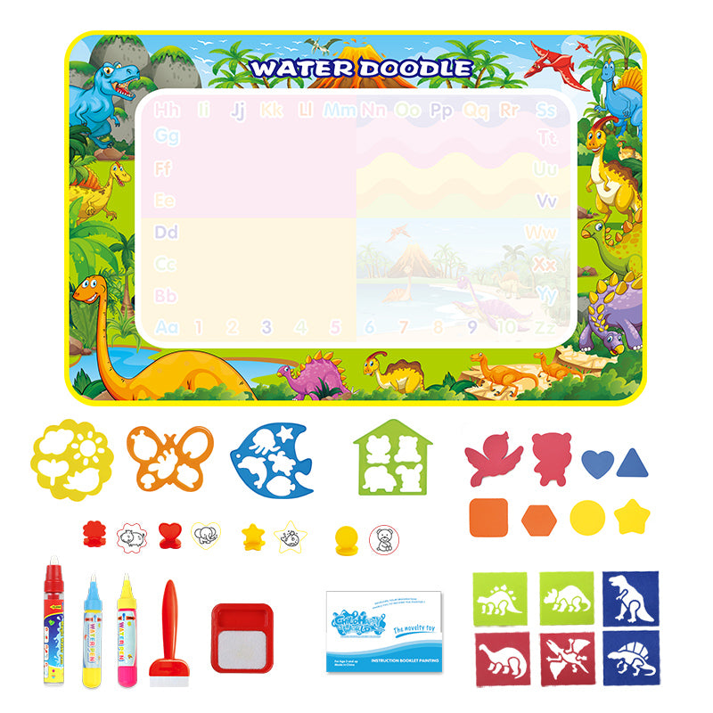 Alphabet animal water canvas