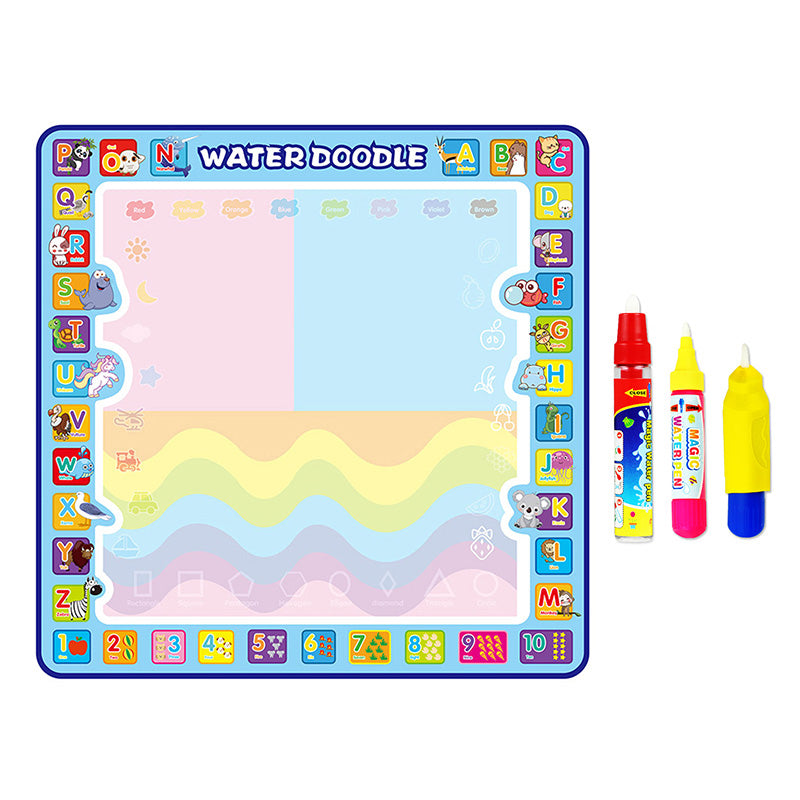 Alphabet animal water canvas