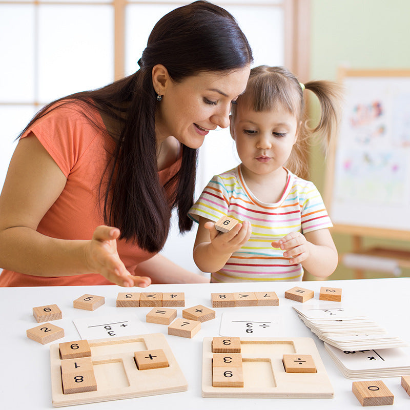 Numerical Formula Calculation of Wooden Children's Early Education Toys