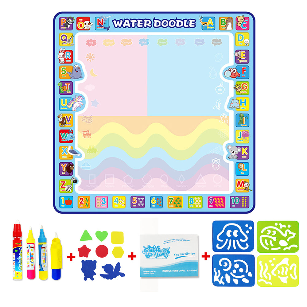 Alphabet animal water canvas