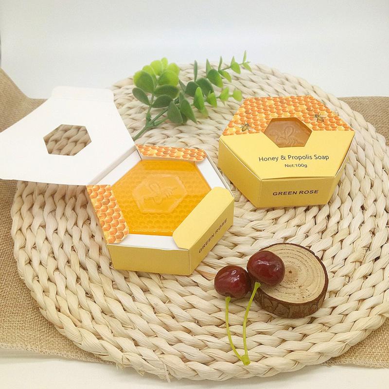 100g Handmade Soap Essential Oil Moisturizing Unique Smell Natural Bath Body Skin Care Deep Cleansing Honey Soap China