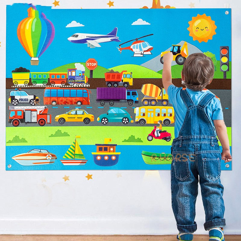Felt Busy Board Children's Puzzle Science And Education Toys
