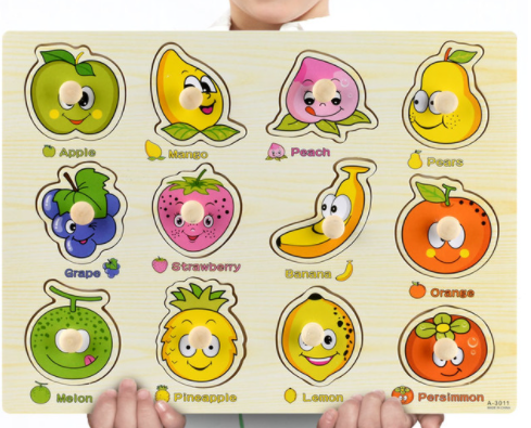 Early Childhood Education Puzzle Animal Alphabet Cognition Wooden Toys