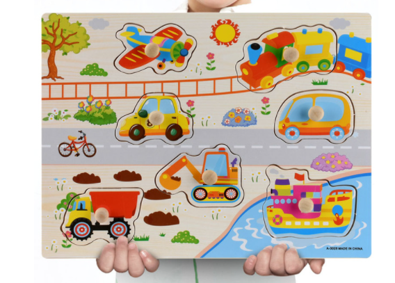 Early Childhood Education Puzzle Animal Alphabet Cognition Wooden Toys