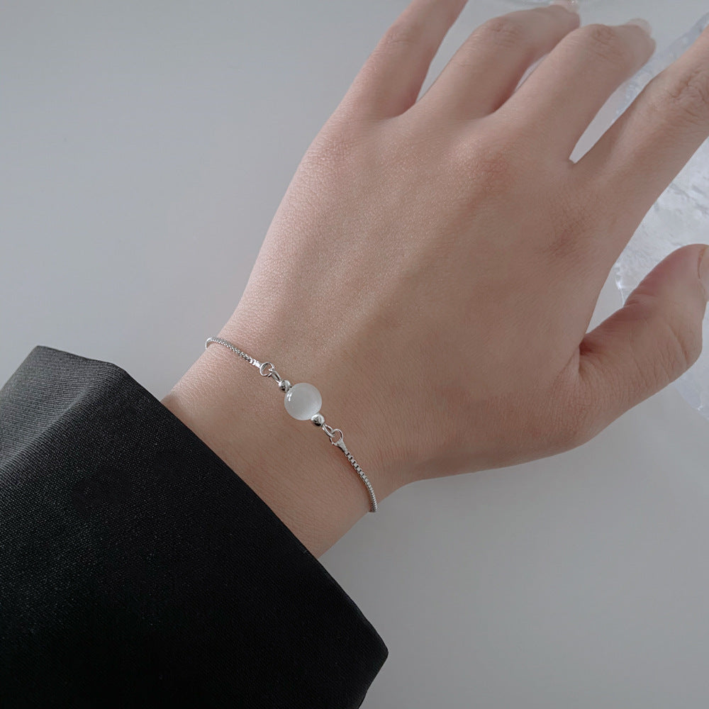Simple Moonstone Pull-out Bracelet