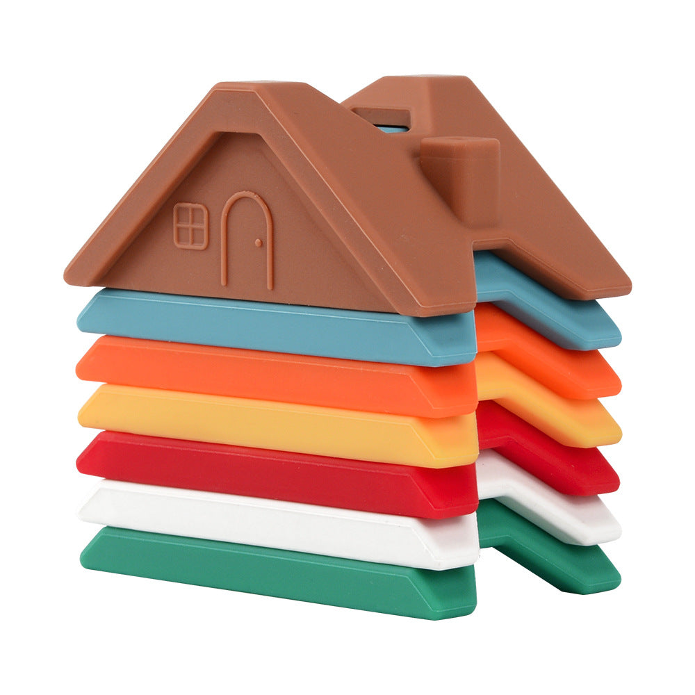 Silicone Jenga Building Blocks Children's Toys Early Education