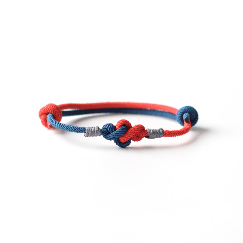 Simple Hand-woven Color Matching Ruyi Knot Carrying Strap