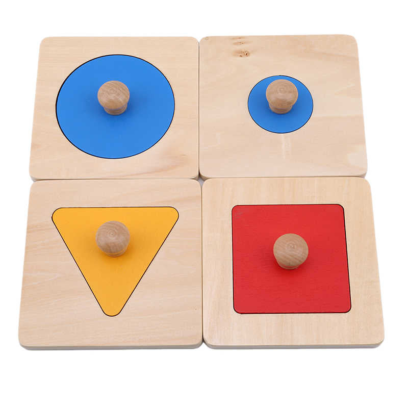 Geometric Panel Wooden Cognitive Early Education Toys