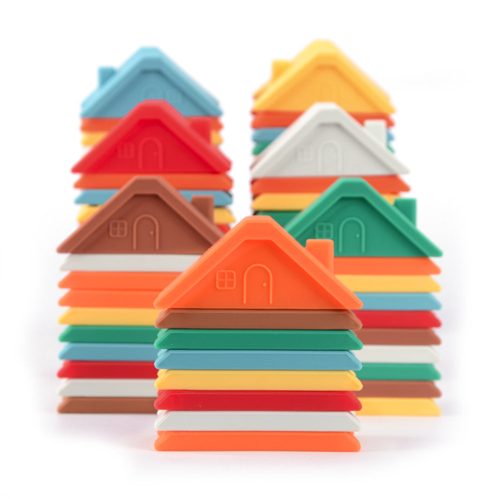 Silicone Jenga Building Blocks Children's Toys Early Education