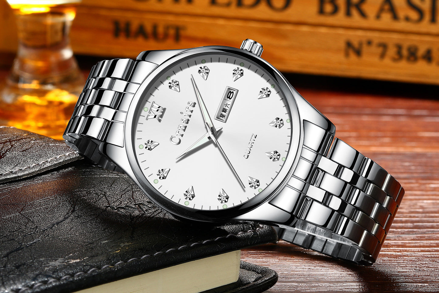 Business Men's Fashion Quartz Calendar Waterproof Watch
