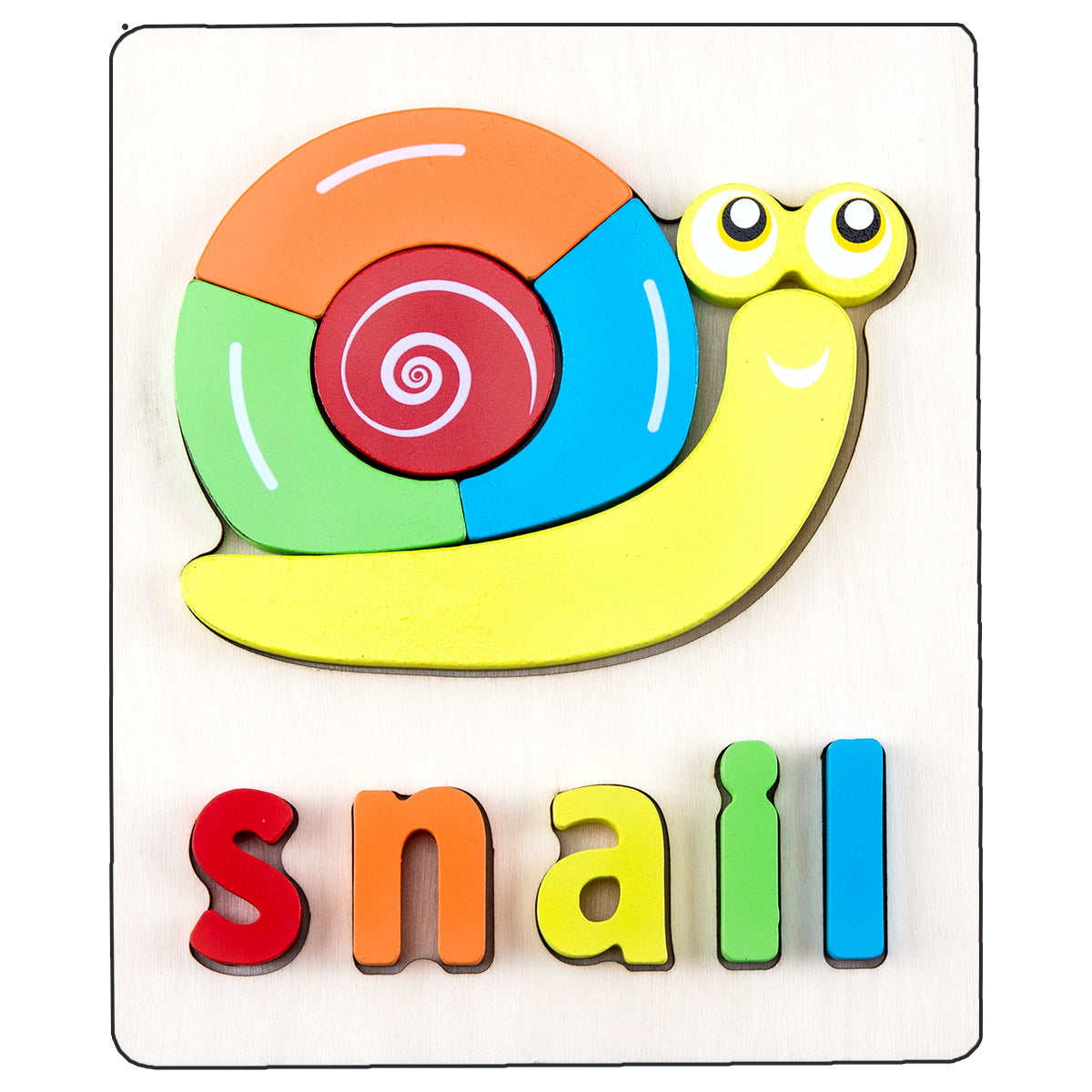 Wooden Early Education Three-dimensional Puzzle Toys