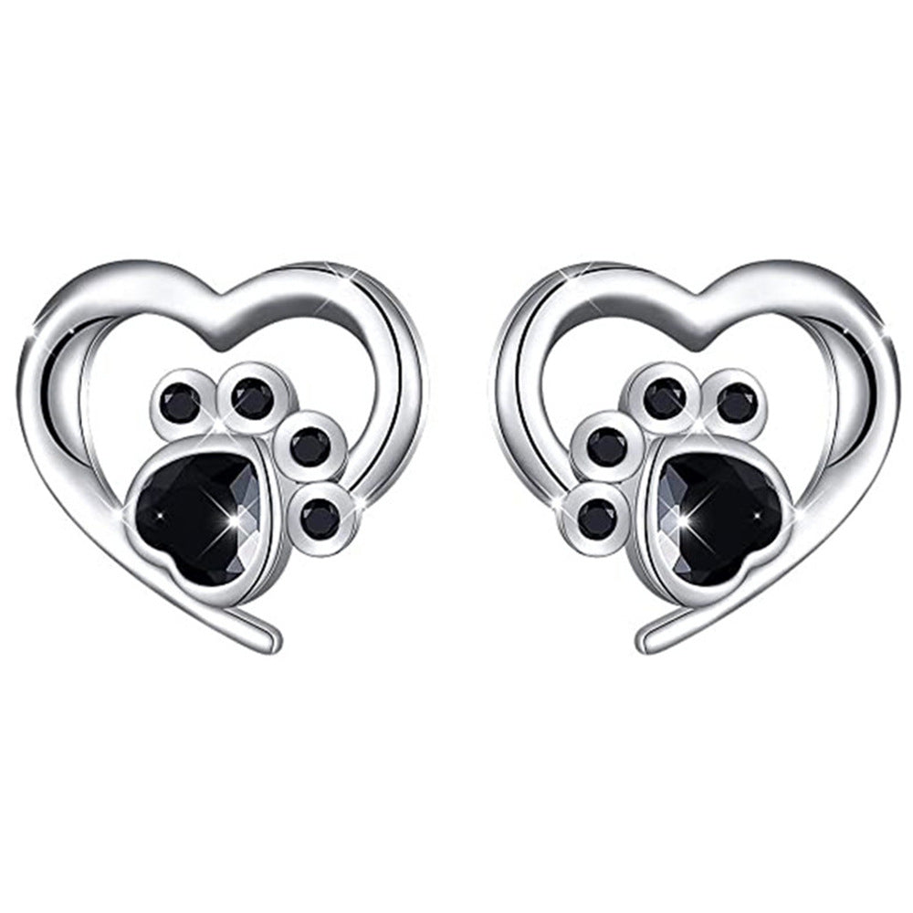 Fashion Hollowed-out Love Footprints Earrings