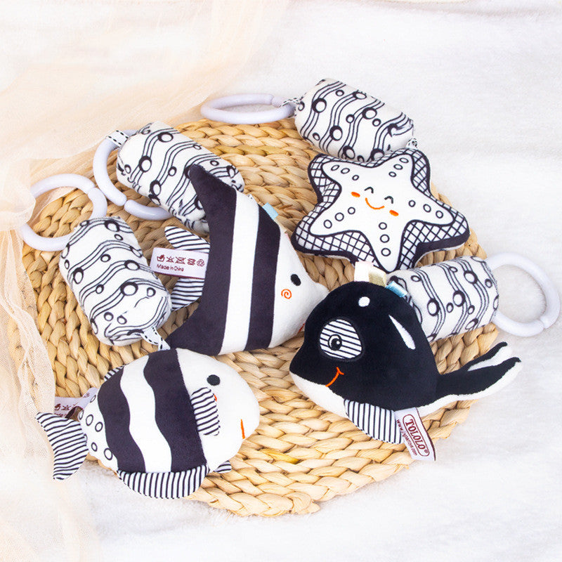 Newborn Early Education Toys Visually Inspire Stroller Pendant
