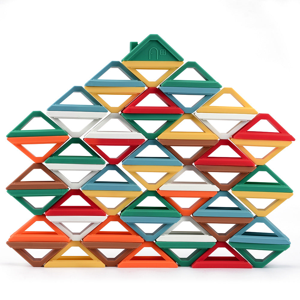 Silicone Jenga Building Blocks Children's Toys Early Education