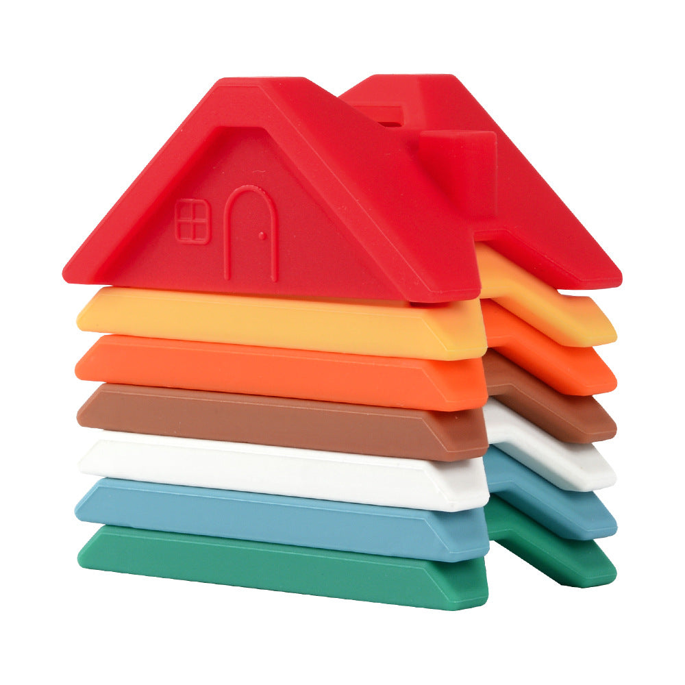 Silicone Jenga Building Blocks Children's Toys Early Education