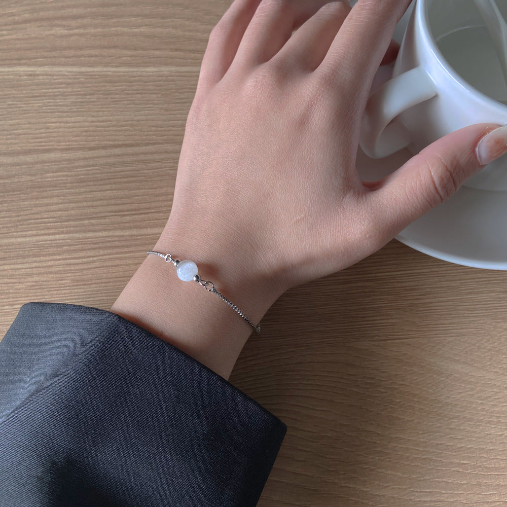 Simple Moonstone Pull-out Bracelet