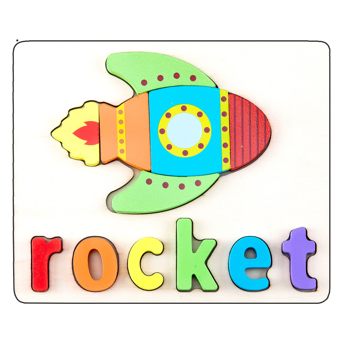 Wooden Early Education Three-dimensional Puzzle Toys