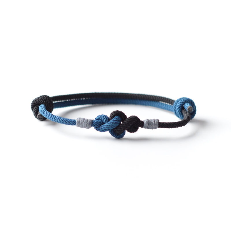 Simple Hand-woven Color Matching Ruyi Knot Carrying Strap