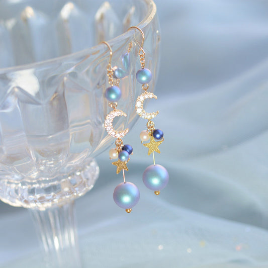 Japanese Handmade Earrings Women's Ocean Style