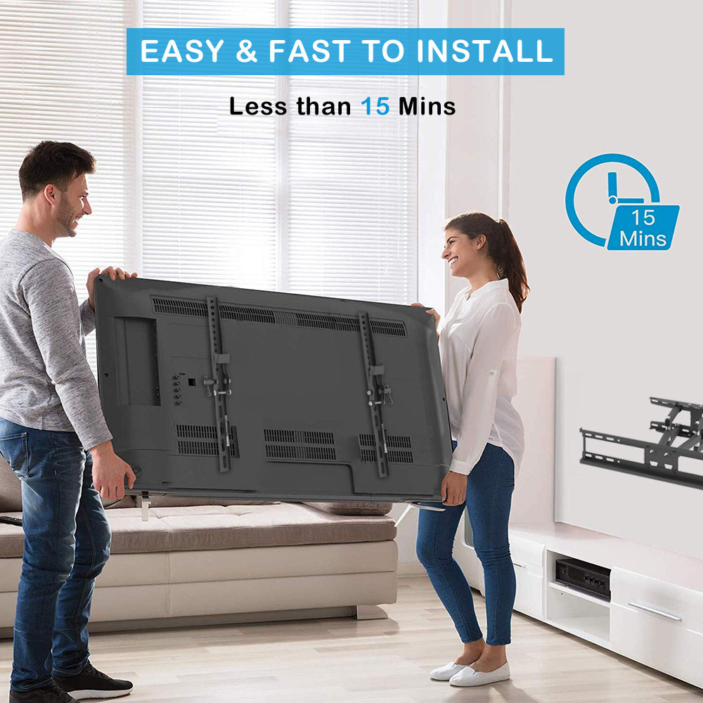 TMDS-204 32-70 Inch Double Pendulum Large Base TV Stand With A Load Capacity Of 50KG