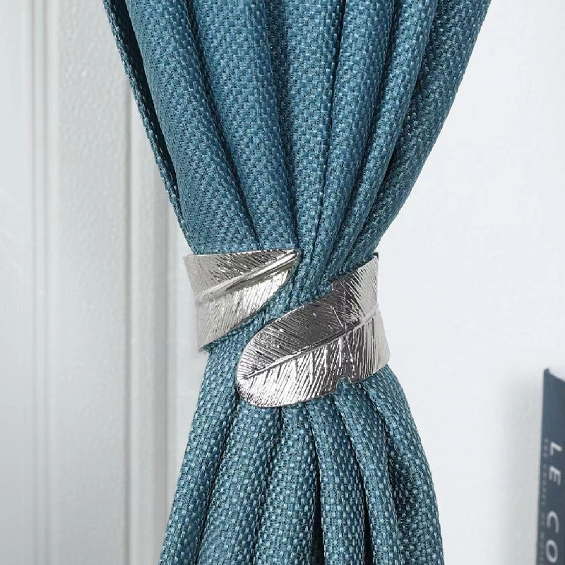 Wide-brimmed Feather Shape Bracelet Napkin Curtain Buckle