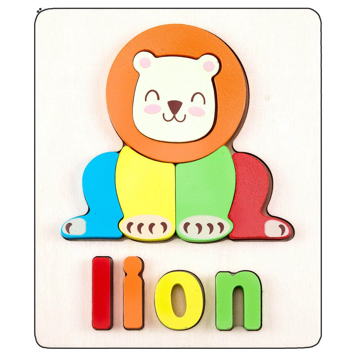 Wooden Early Education Three-dimensional Puzzle Toys