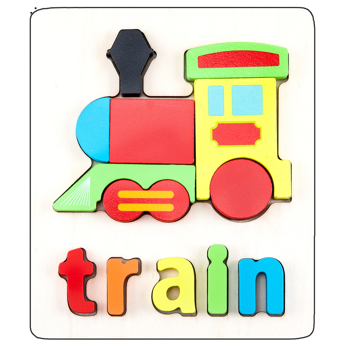 Wooden Early Education Three-dimensional Puzzle Toys