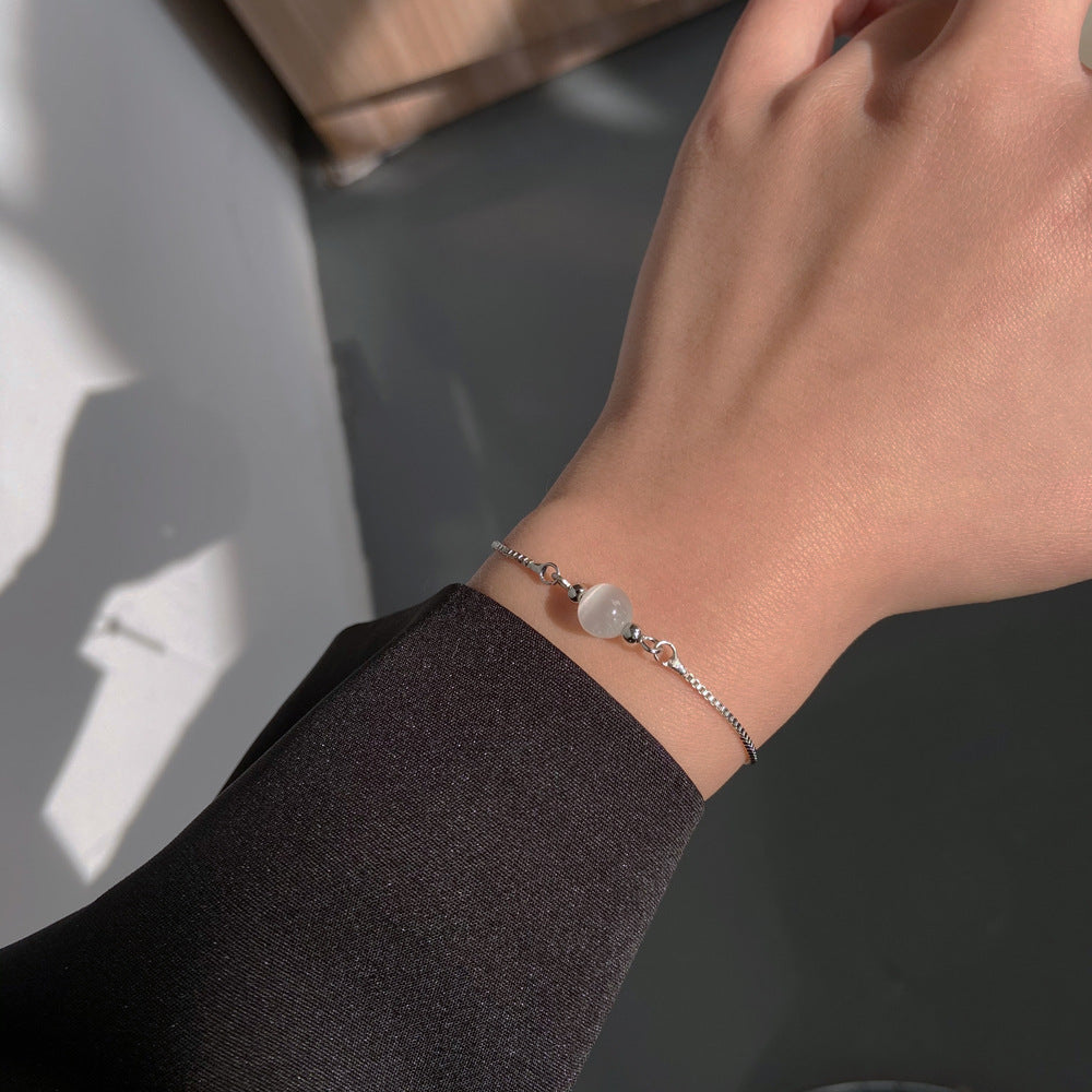 Simple Moonstone Pull-out Bracelet