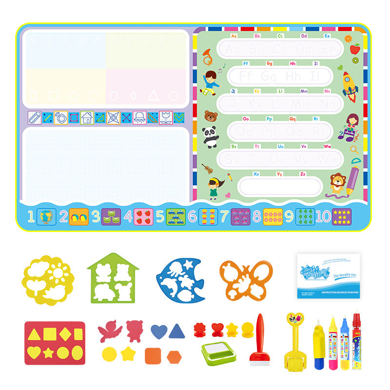 Alphabet animal water canvas