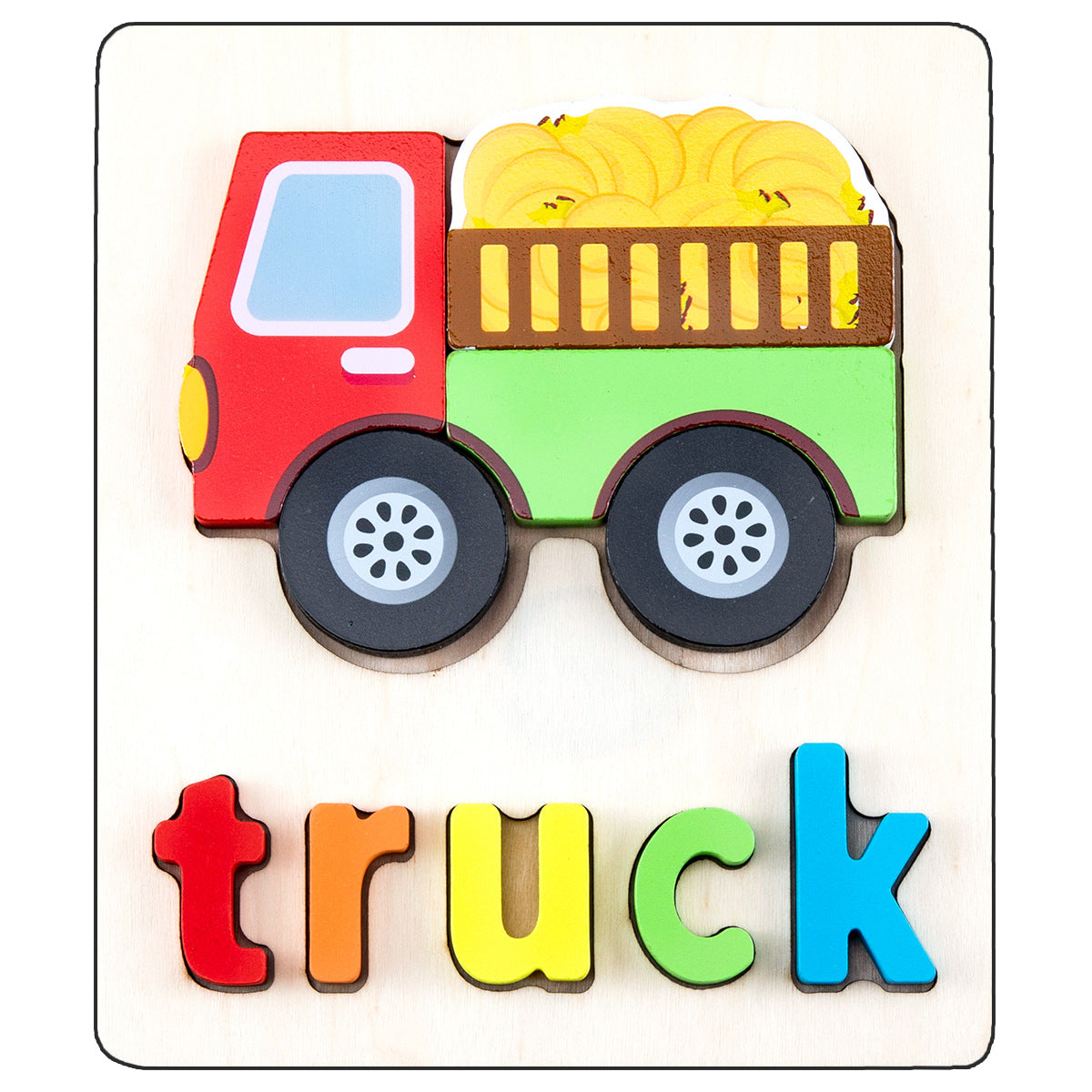 Wooden Early Education Three-dimensional Puzzle Toys