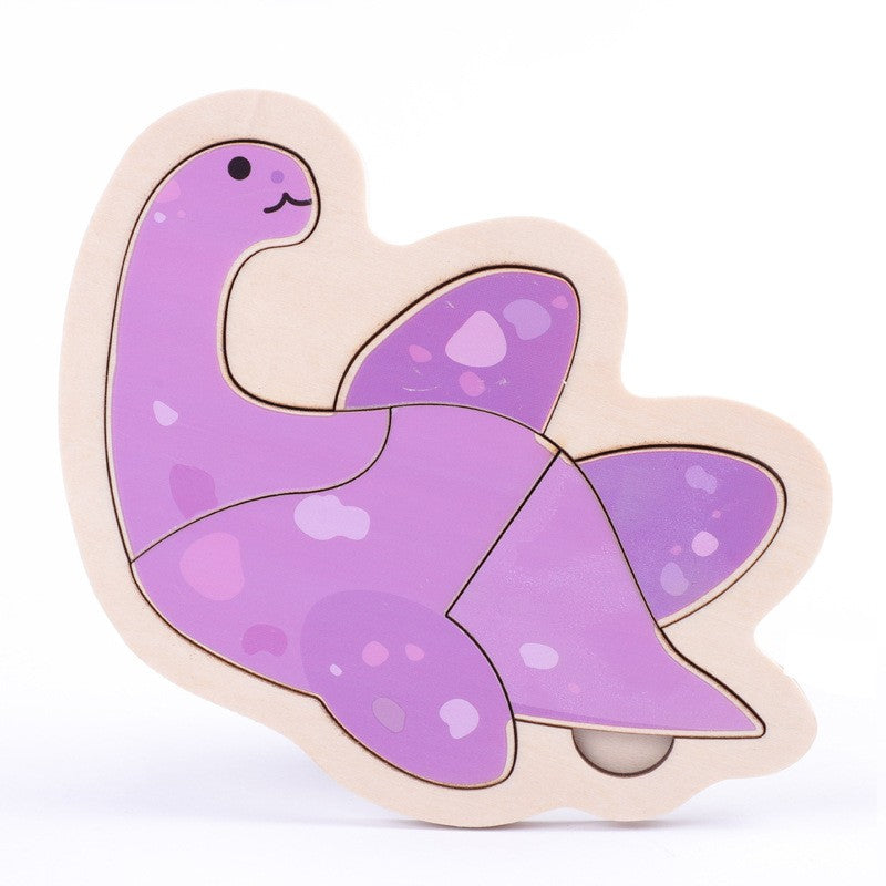 Small Wooden Puzzle Children's Early Education Block Toys