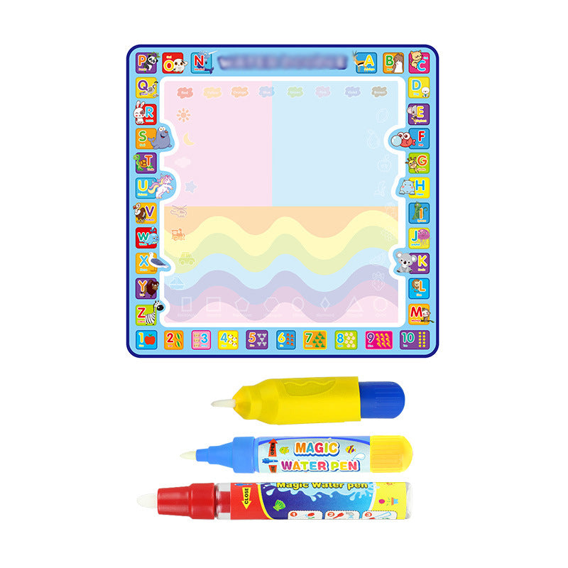 Alphabet animal water canvas