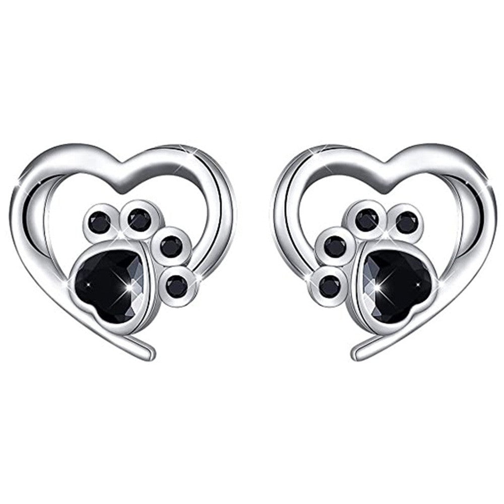 Fashion Hollowed-out Love Footprints Earrings