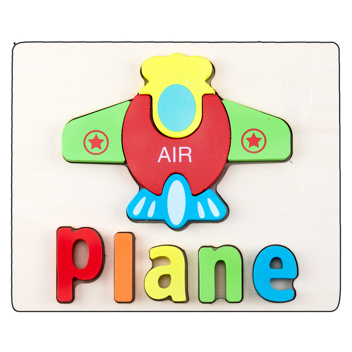 Wooden Early Education Three-dimensional Puzzle Toys