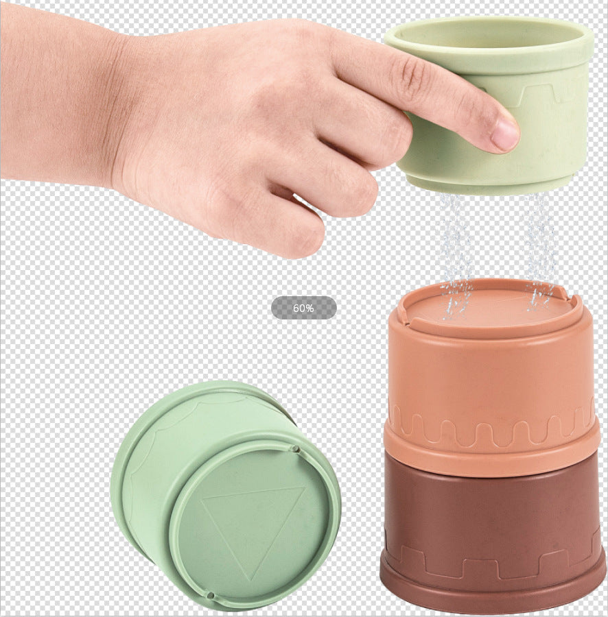 Straw color science and education bath toys