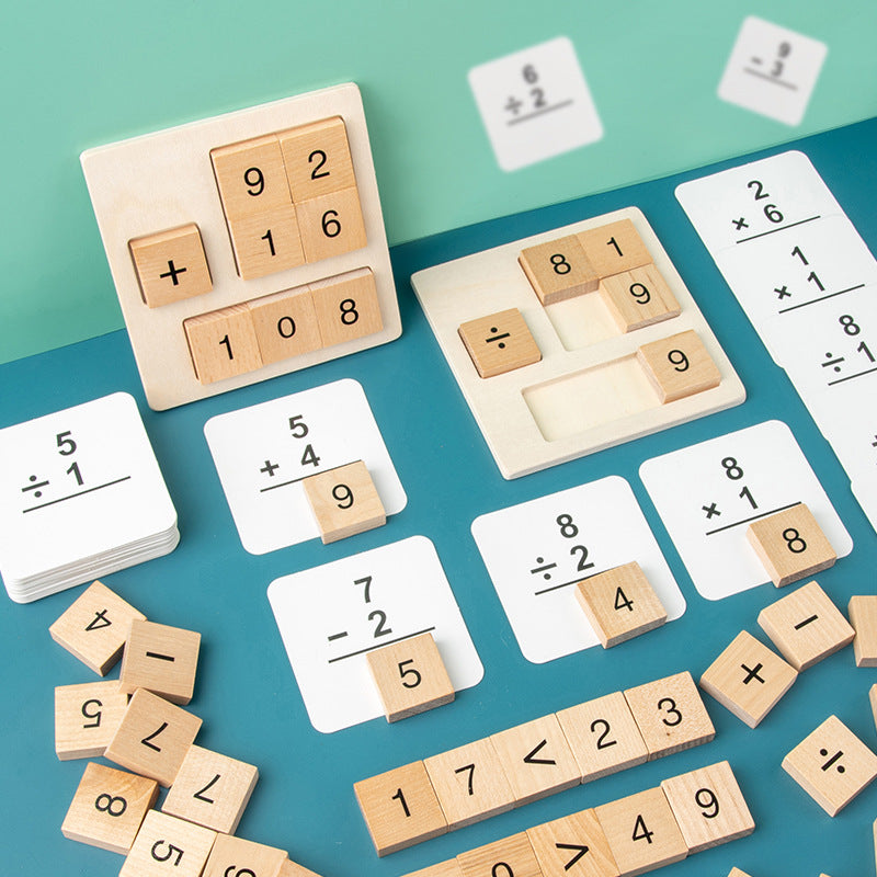 Numerical Formula Calculation of Wooden Children's Early Education Toys