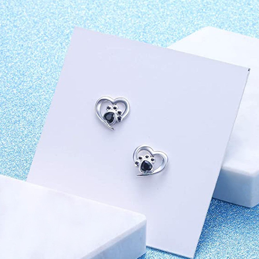 Fashion Hollowed-out Love Footprints Earrings