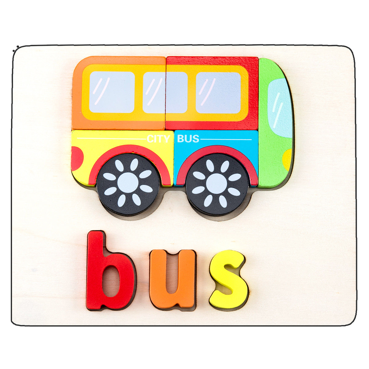Wooden Early Education Three-dimensional Puzzle Toys