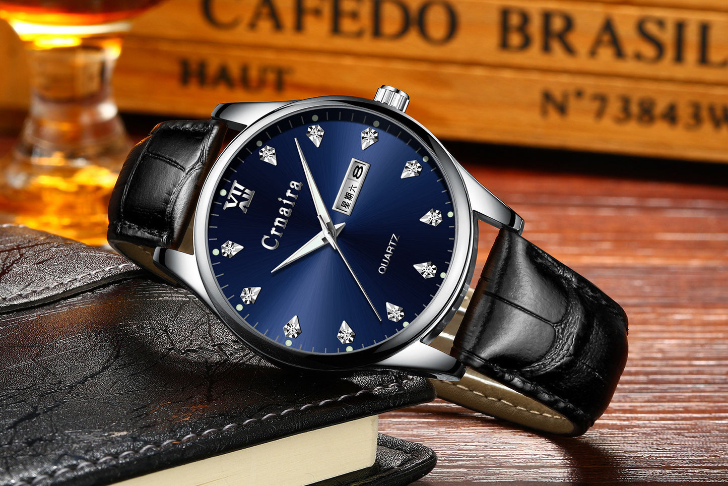 Business Men's Fashion Quartz Calendar Waterproof Watch