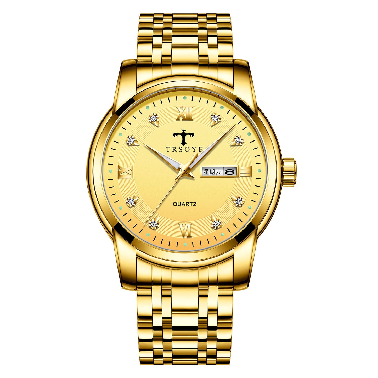 Casual Fashion Watch Calendar Luminous Waterproof Men's Quartz Watch
