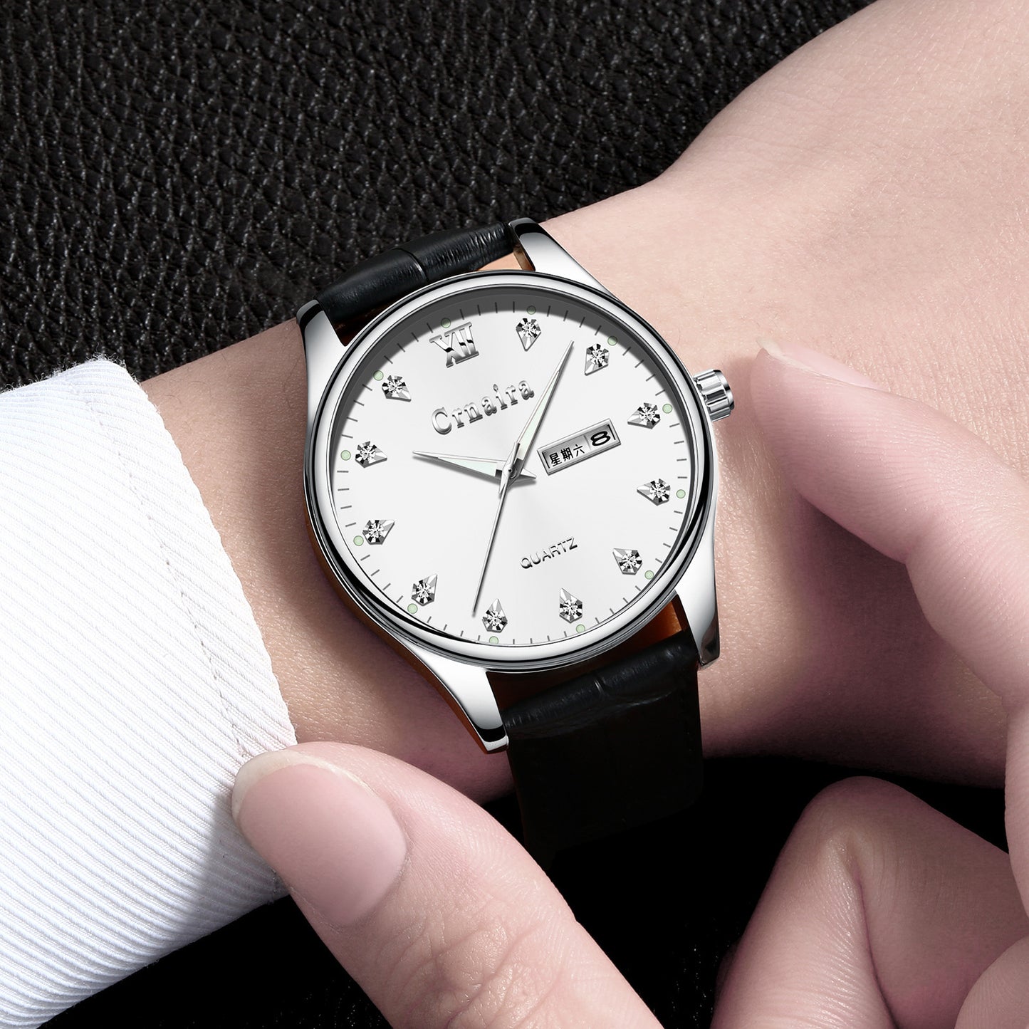 Business Men's Fashion Quartz Calendar Waterproof Watch