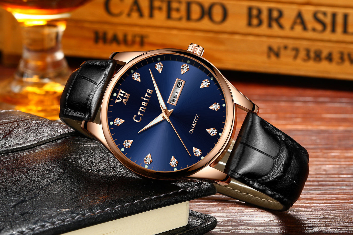 Business Men's Fashion Quartz Calendar Waterproof Watch