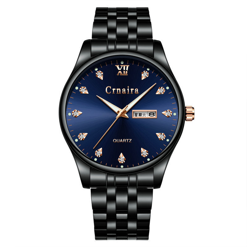 Business Men's Fashion Quartz Calendar Waterproof Watch