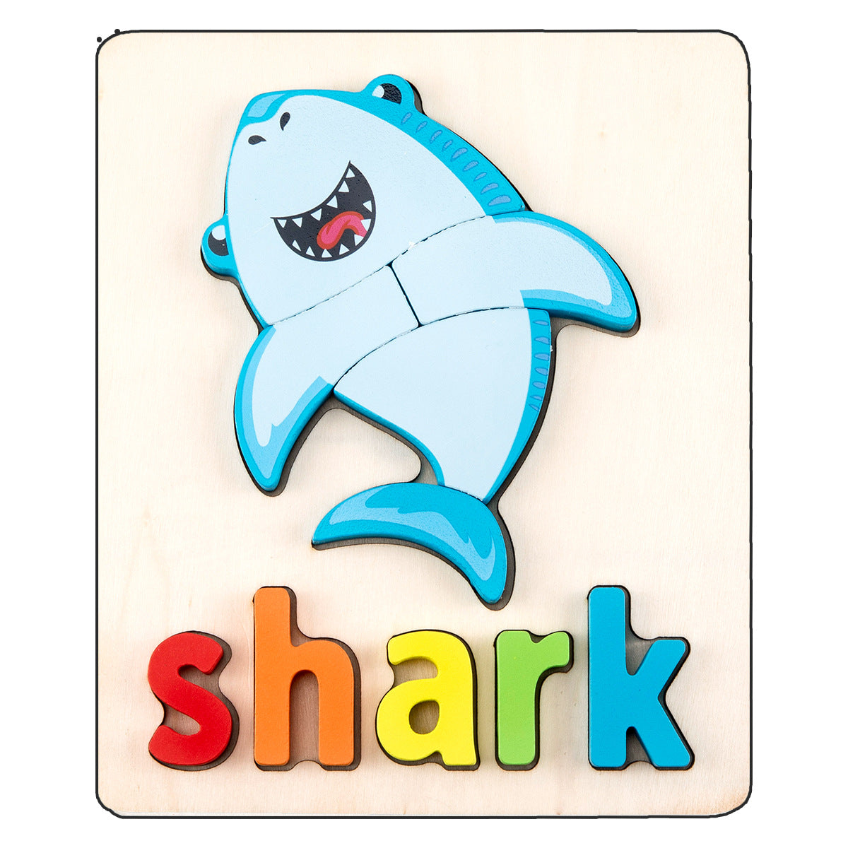 Wooden Early Education Three-dimensional Puzzle Toys