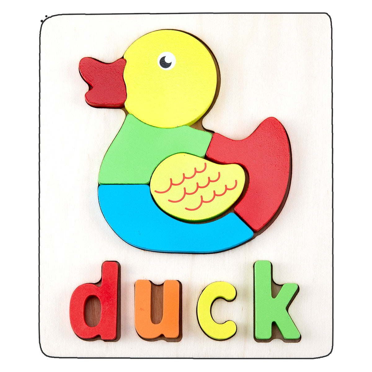 Wooden Early Education Three-dimensional Puzzle Toys