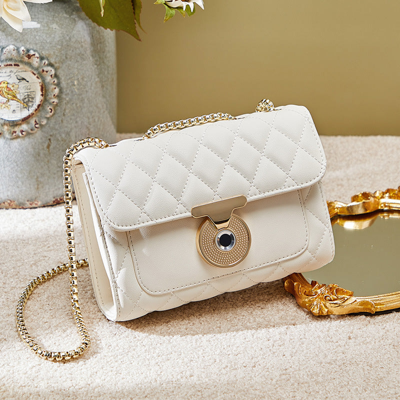 Lingge Chain Fashion Ladies One-shoulder Diagonal Bag