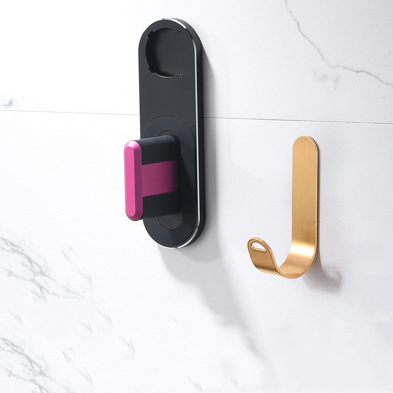 Hair Dryer Holder Wall Mount Storage For Storage Rack For Hair Curling Iron Wand Bathroom