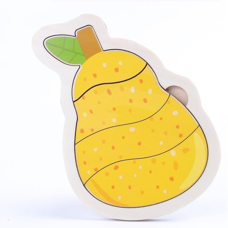 Small Wooden Puzzle Children's Early Education Block Toys