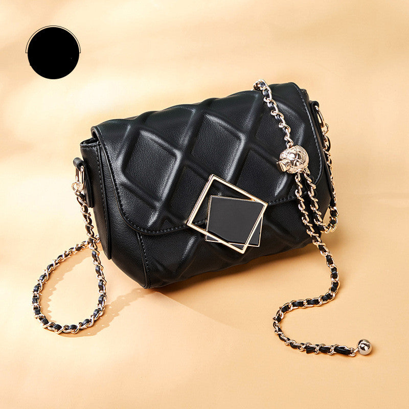 Lingge Chain Fashion Ladies One-shoulder Diagonal Bag